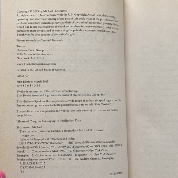 The Contender Andrew Cuomo Biography by Michael Shnayerson. First Edition 2015 - Picture 5 of 12